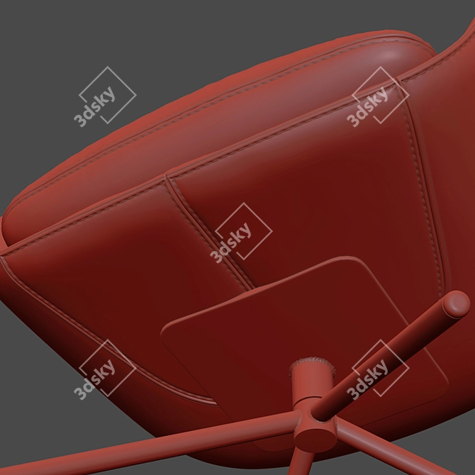 Elevate Your Comfort: Smile Lounge High Back 3D model image 5