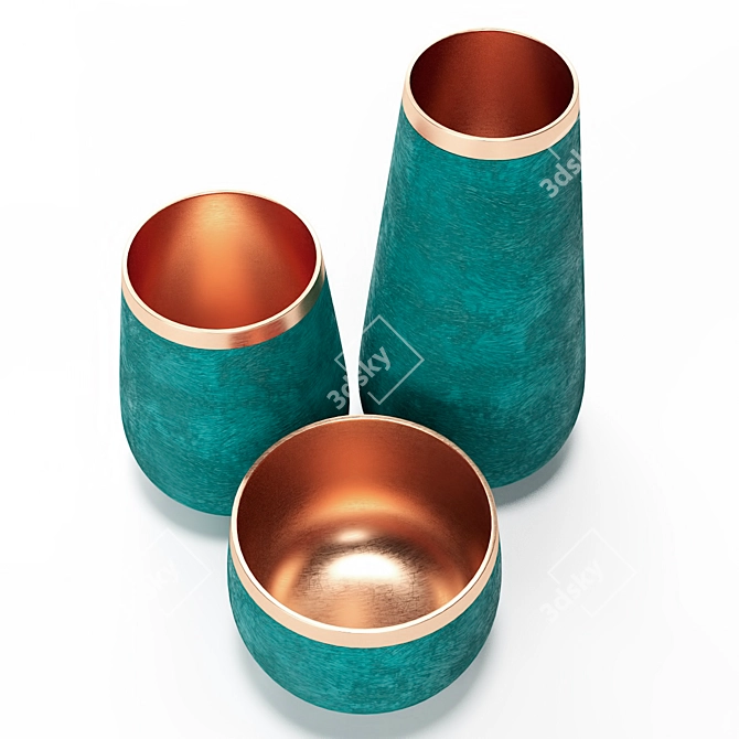 Copper Gleam - PBR Silos 3D model image 5