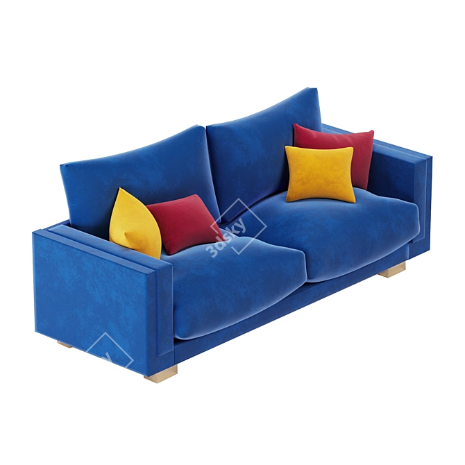 Modern Geometry Textured Sofa 3D model image 5