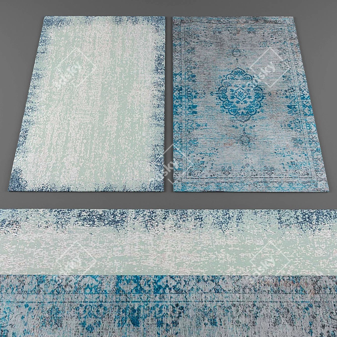 Elegant Louis De Poortere Rugs 3D model image 3