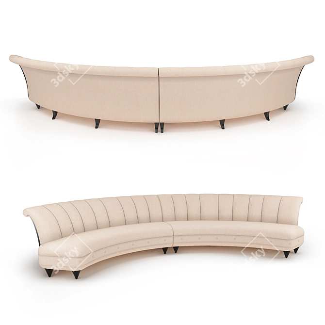 Elegance Personified: Jumelle Sofa 3D model image 2