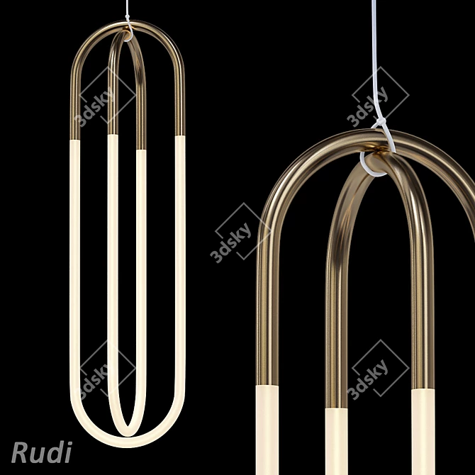 Minimalist Pendant Light - Rudi 3D model image 1