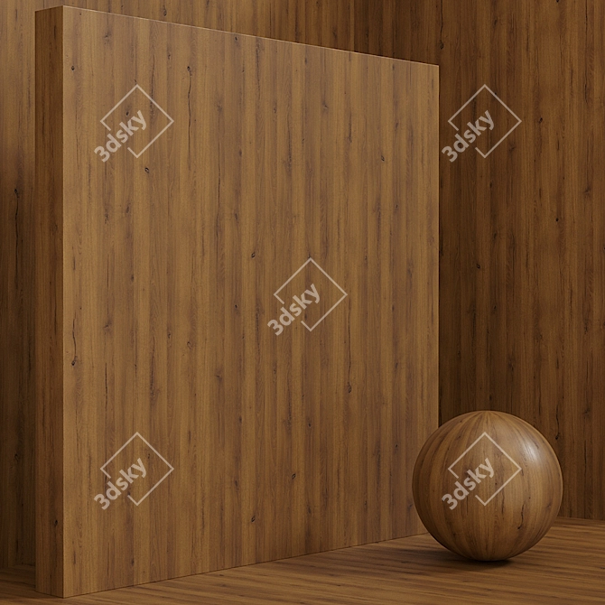 Oak Wood Seamless Box Set 3D model image 4