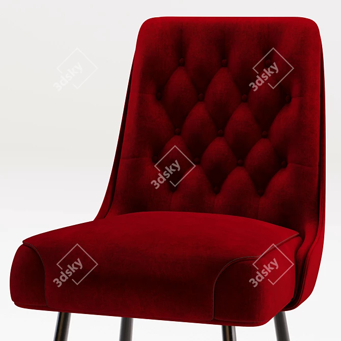 Sleek 3D Armchair with Textures 3D model image 5