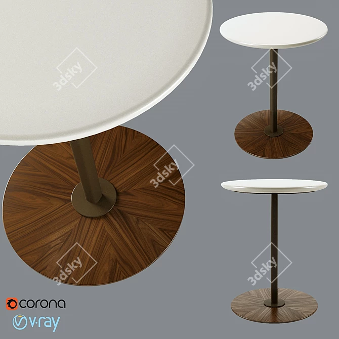Giorgetti Magica: Elegant Small Coffee Table 3D model image 1