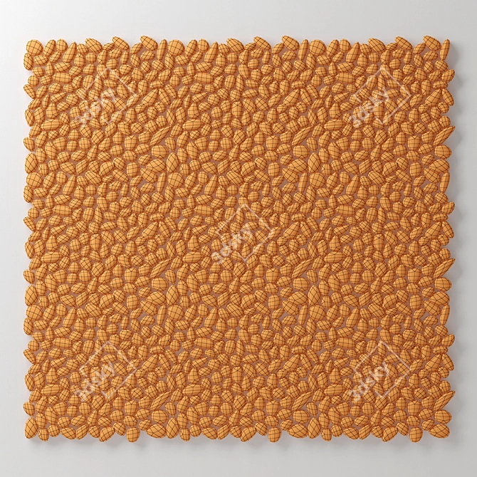 Pebble Smooth Color Panel Tiles 3D model image 5