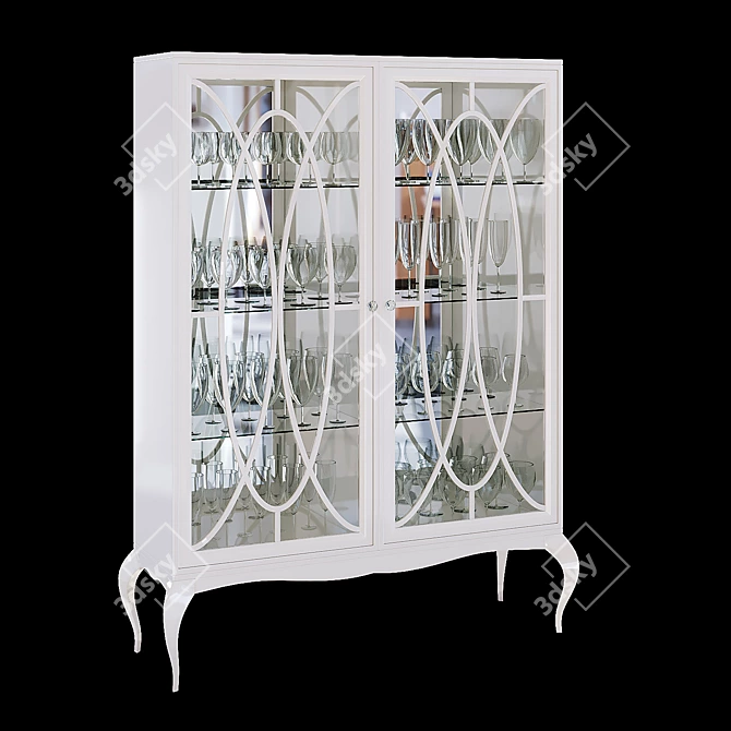 Elegant Chelsea Display Cabinet 3D model image 1