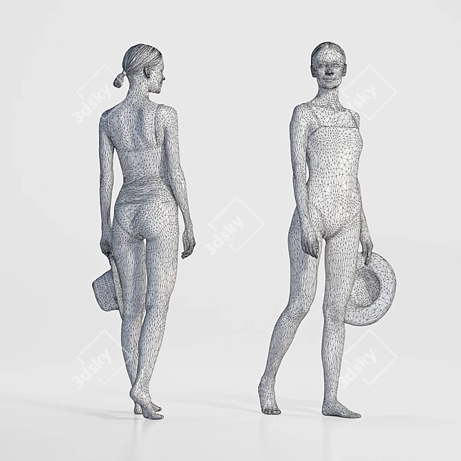 Natalia_1040: High-Resolution 3D Character Model 3D model image 4