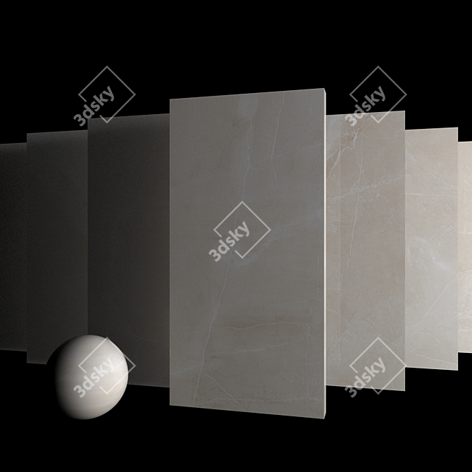 Lucca Ivory Marble Set: High-Definition Textures 3D model image 3