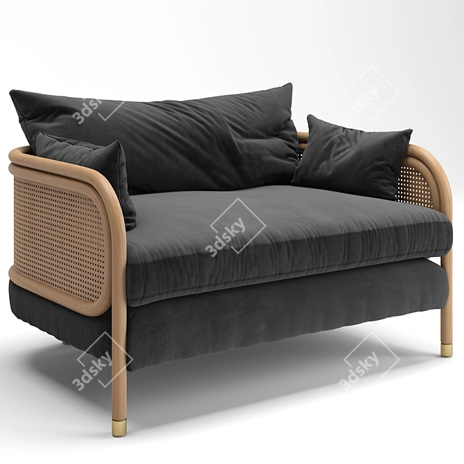 Heatherfield Armchair: Elegant, Versatile & Stylish 3D model image 1