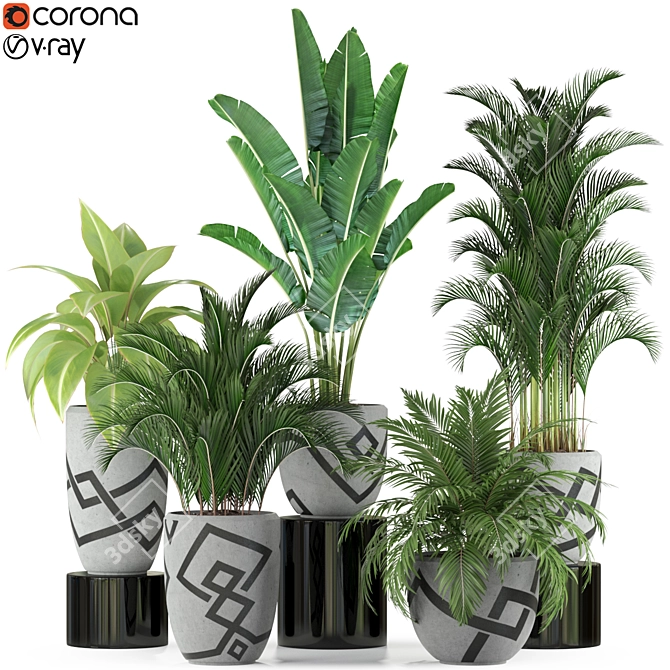 Exquisite Plants Set 236 3D model image 1