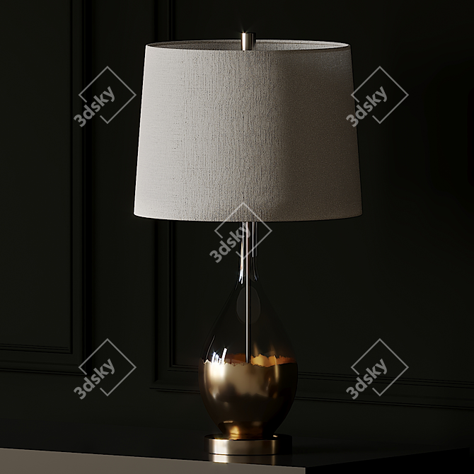 Elegant Kensal Table Lamp 3D model image 2
