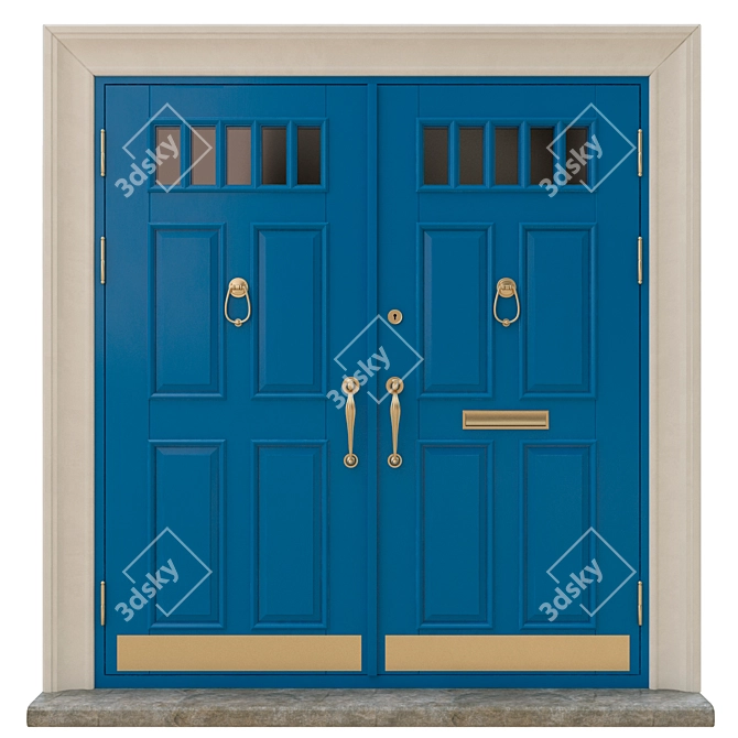 Classic 3D Max Door: 1800mm x 2000mm 3D model image 1