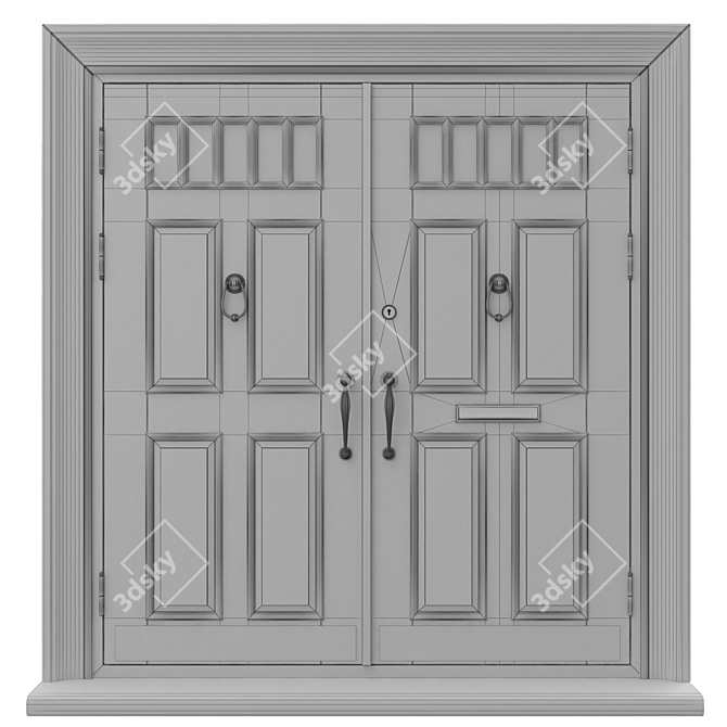 Classic 3D Max Door: 1800mm x 2000mm 3D model image 5