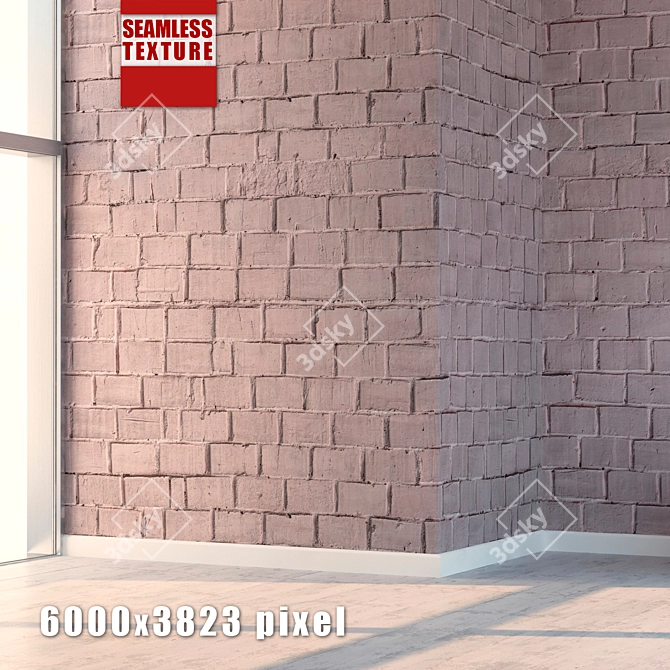 Seamless Detailed Wall Blocks 3D model image 1