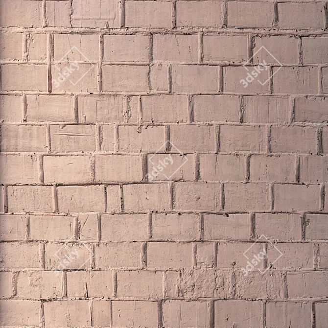 Seamless Detailed Wall Blocks 3D model image 4