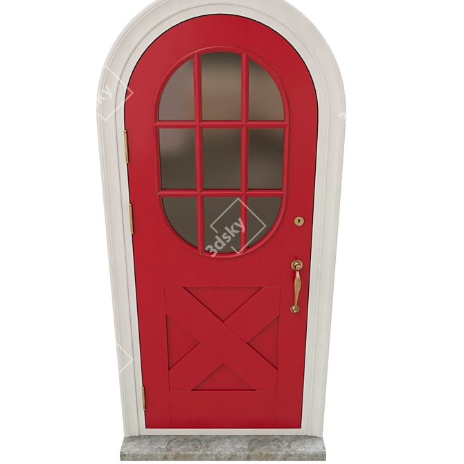 Modern 3D Max Door 3D model image 4