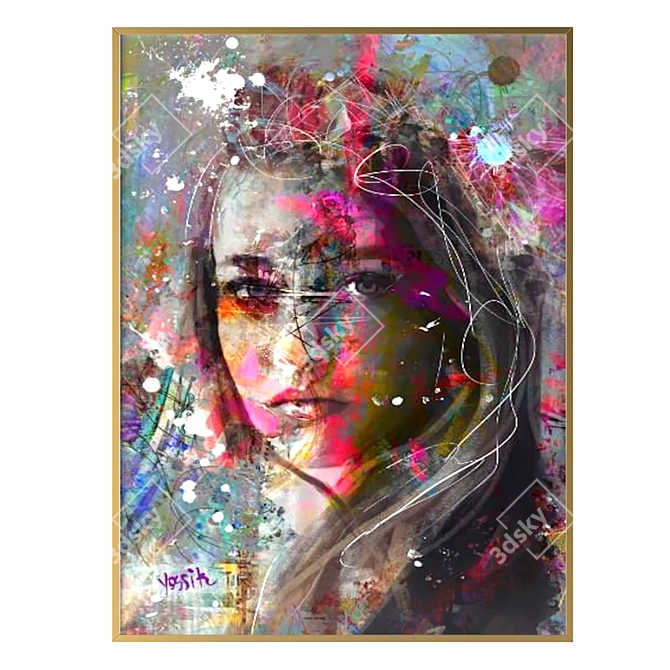 Ethereal Gaze Frame 3D model image 1