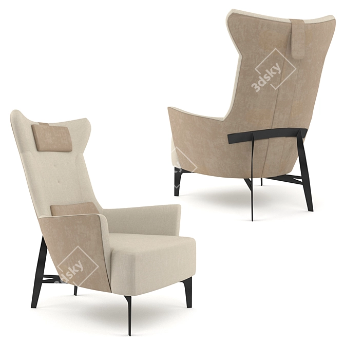 BORZALINO MIA: The Ultimate Chair 3D model image 1