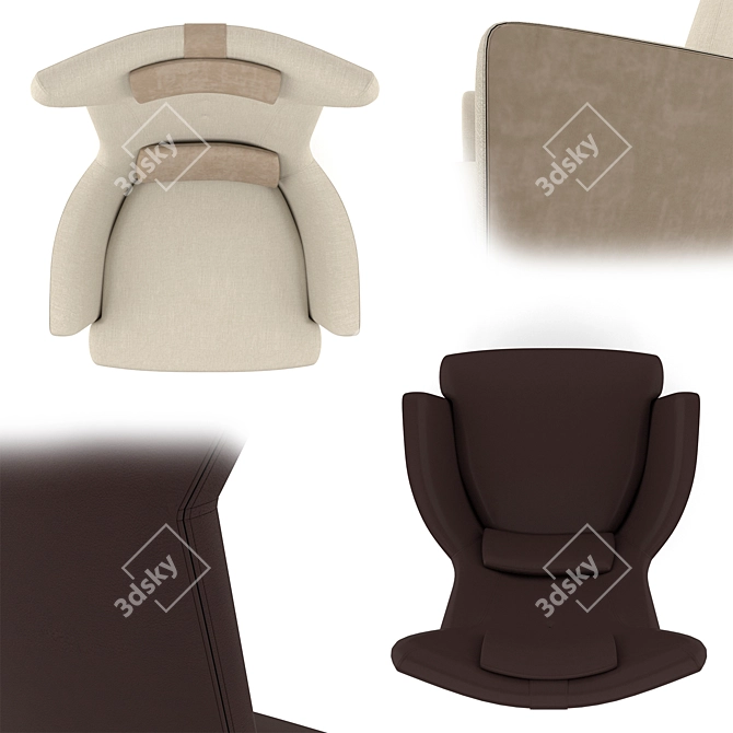 BORZALINO MIA: The Ultimate Chair 3D model image 3