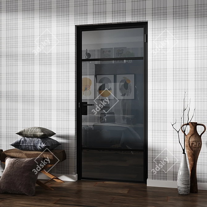 Title: Sleek Swing Doors by Ginterio 3D model image 4