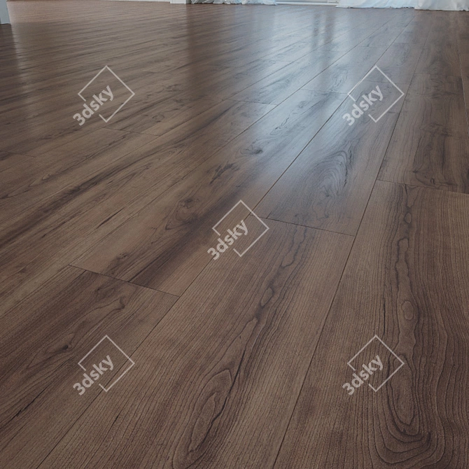 Lapaz Walnut Flooring: High Quality Textures 3D model image 1