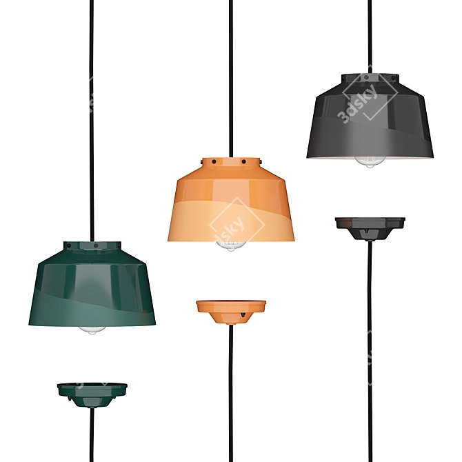 Ferroluce Deco Quindim Pendant 3D model image 1