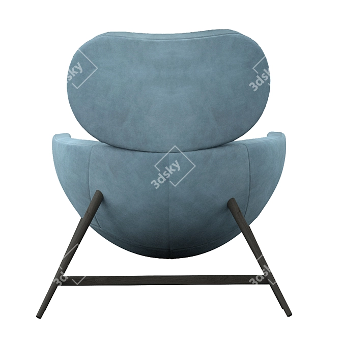 Italian Elegance: Pianca Laurie Armchair 3D model image 1