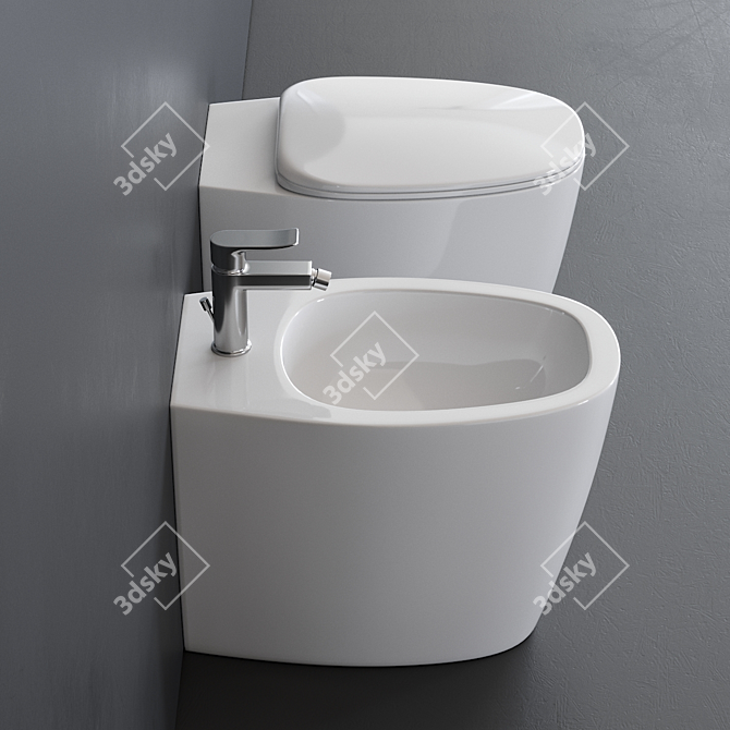 Ideal Standard Dea Collection WC & Bidet 3D model image 2