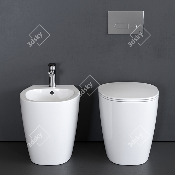 Ideal Standard Dea Collection WC & Bidet 3D model image 3