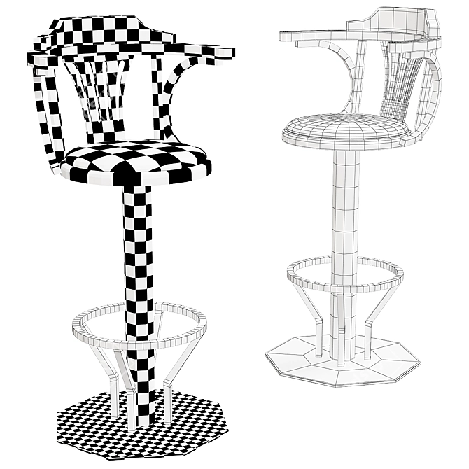Elegant Swivel Chair-Forti Giorgio 3D model image 2