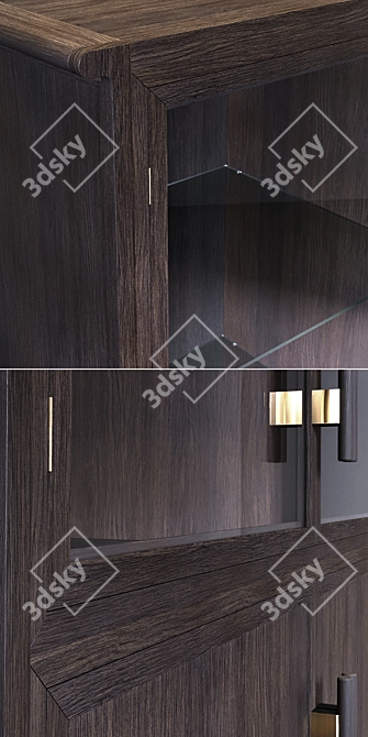 Contempo Showcase: Stylish Glass Facades 3D model image 2
