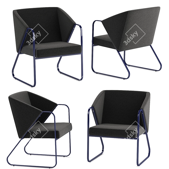 Modern LYFT Lounge Chair: Sleek Design, Superior Comfort 3D model image 3