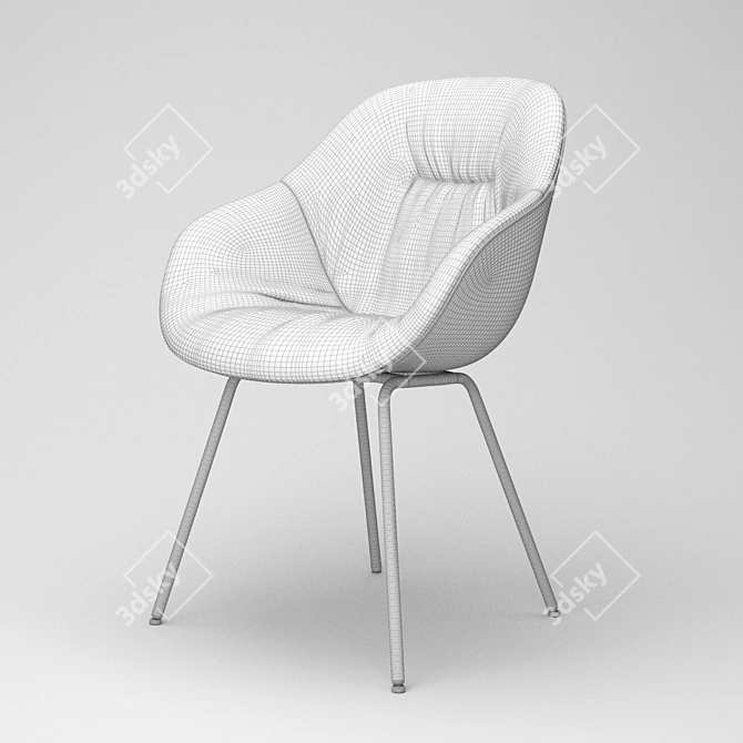 Soft-Duo Chair: Polys: 95 466, V-Ray Render, 3Ds Max 2015 & FBX Formats 3D model image 4