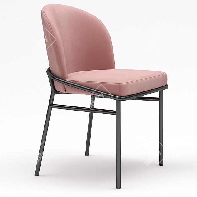 Eichholtz Willis Dining Chair: Sleek and Stylish 3D model image 2