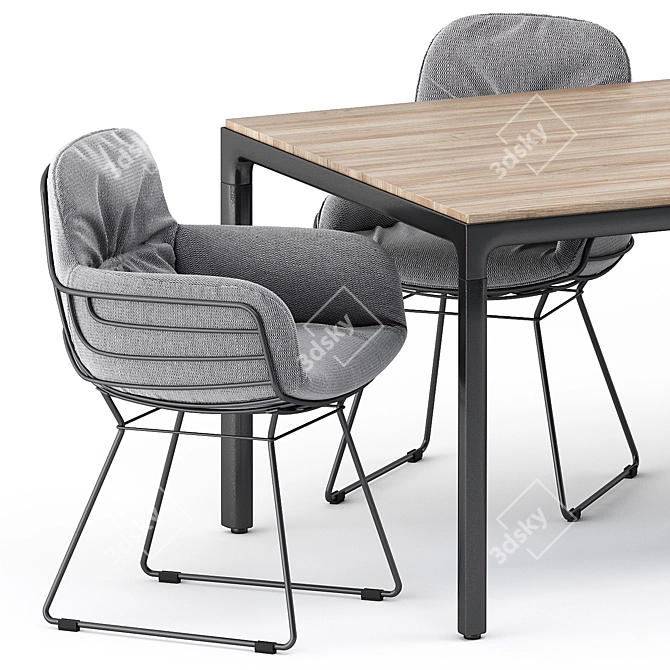 Outdoor Elegance: LEYASOL LOW, HIGH & ILLUM Table 3D model image 2