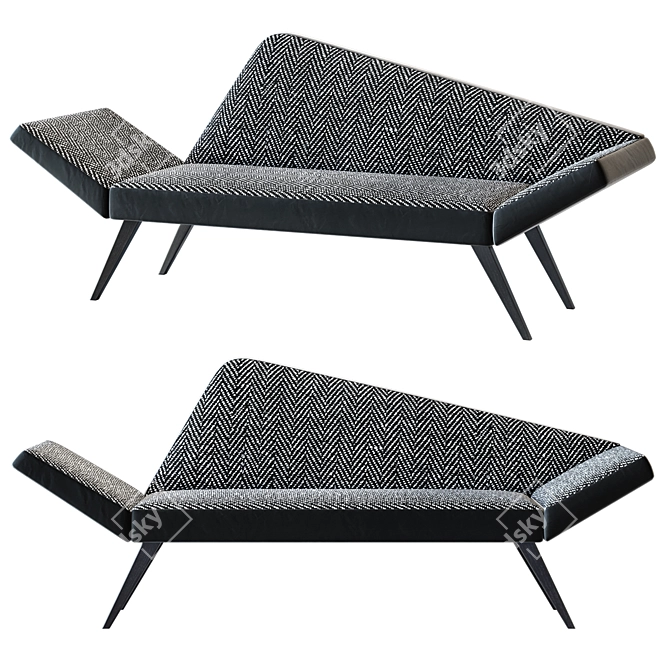 Modern Facett Sofa by Folke Jansson 3D model image 1