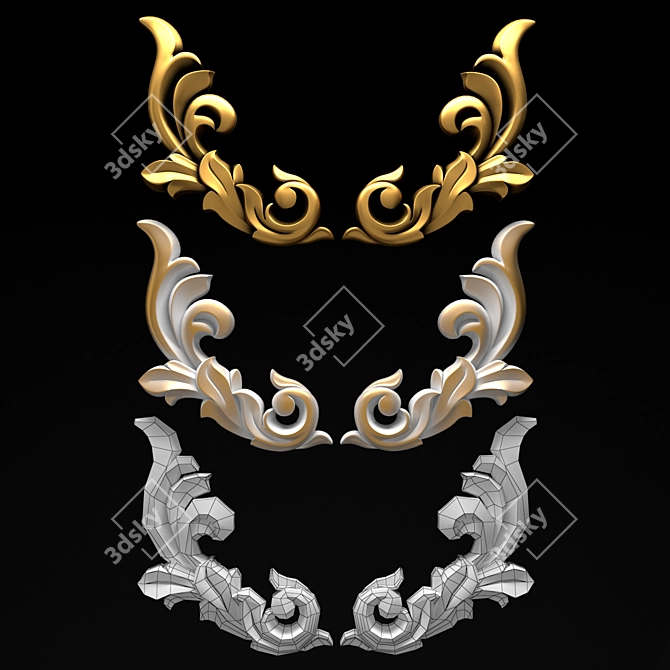 Precision CNC-cutting Ornamenti with STL file 3D model image 1