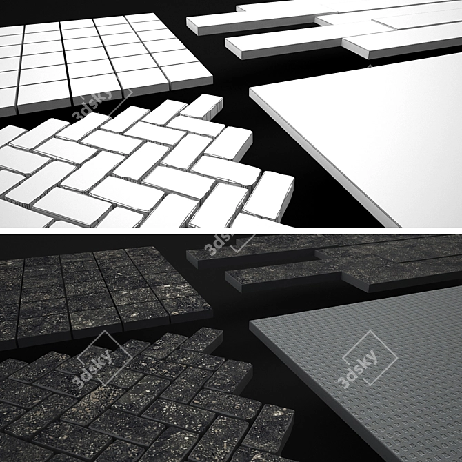 Italon Black Stone Room Collection 3D model image 5