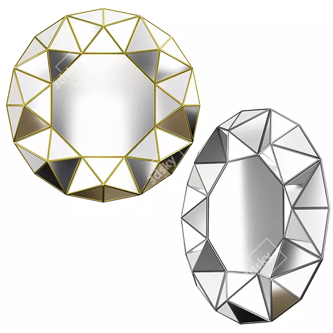 Fiorenza Geometric Mirror: A 3D Twist 3D model image 2