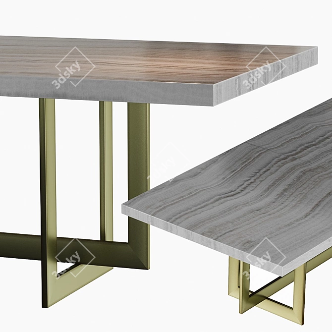 Greta Gipsy Stone Furniture 3D model image 3