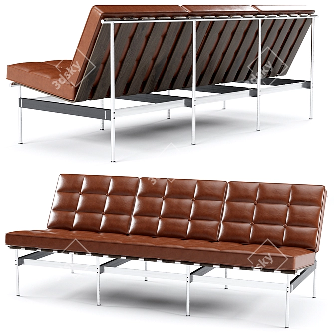 Modern and Elegant Artifort C416 Sofa 3D model image 1