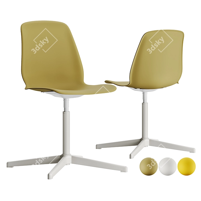 Modern LEIF ARNE Work Chair 3D model image 4