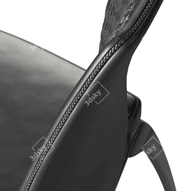 Elegant Pontecorvo Chair: Italian Design Masterpiece 3D model image 4