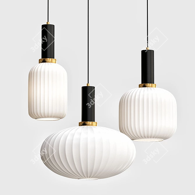 Globe Pendant Light: Modern and Stylish 3D model image 1