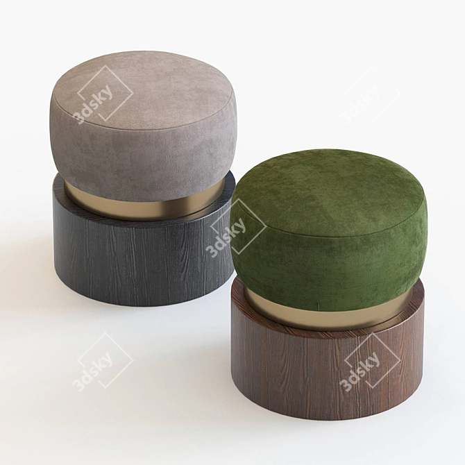Versatile Luna B Stool: Stool or Coffee Table 3D model image 3