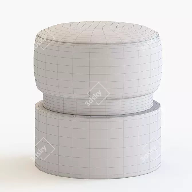 Versatile Luna B Stool: Stool or Coffee Table 3D model image 4