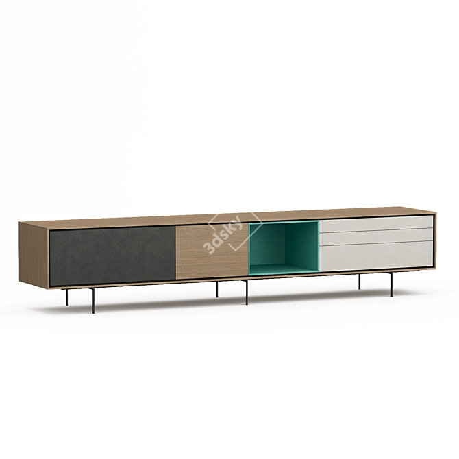 Modern Treku Aura C9-2 Sideboard 3D model image 1