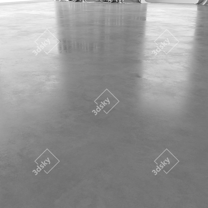 Polished Concrete Floor: High-Quality Material & Textures 3D model image 3