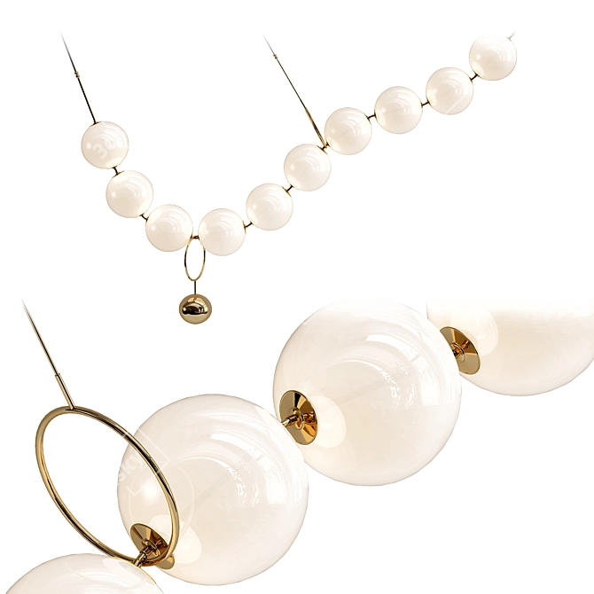 Elegant Larose Guyon COCO Pendant 3D model image 1